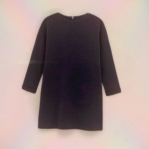 Knit dress with back zipper